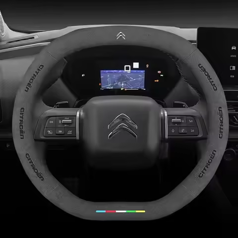 Suede Car Steering Wheel Cover for Citroen C4X C5X C3 C5 Aircross e-Berlingo C4 Cactus C4 Picasso DS