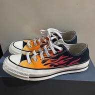 Converse CHUCK 70 OX （1970 ）低筒休閒鞋 帆布鞋   火焰黑 167813C 尺寸24cm