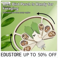 <COD> Parakeet Arc Perch Toy Arc Perch for Birds Playtime Interactive Parrot Feeder Toy with Perch S