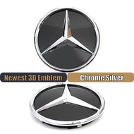 car Front Grille Badge emblem For Mercedes Benz A B C E S R SL ML GL GLA GLK-Class Illuminated Star 