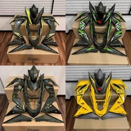 Magic Boy RS150 V1/V2/V3 Cover Set Hijau Lumut Siap Stripe