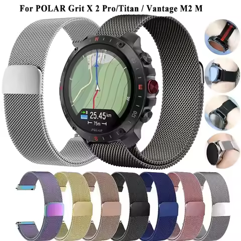 22mm 20mm Milanese Loop For POLAR Vantage M M2/V2/V3 Strap For Polar Grit X Pro IGNITE 3 2 Unite Pac