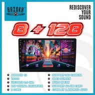 BAZOKA Android Car Player 8+128GB 8Core TS10S QLED Screen DSP Carplay 4G Sim Support 360 Camera
