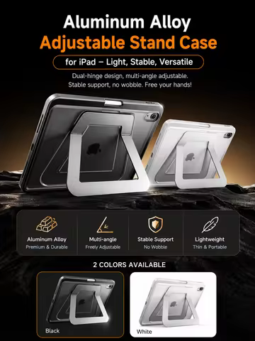 Suitable For iPad Air 4/5/7 Pro 11/12.9, iPad 11/A16, Matte Case For Apple Pencil Holder, Metal Stan