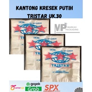 Tristar White Plastic Bag Size 30/disposable shopping bag