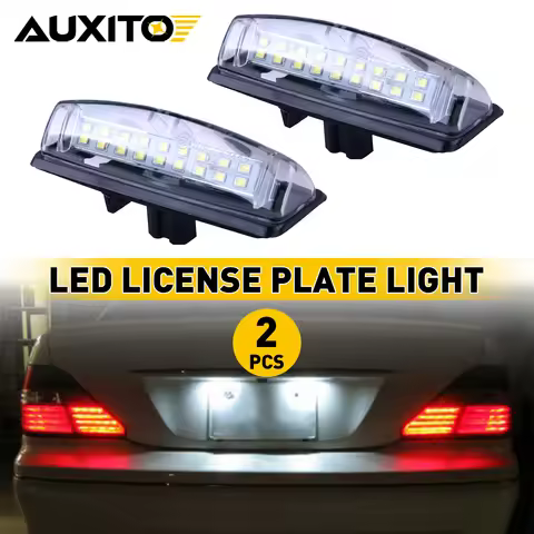 AUXITO 2Pcs Car LED License Plate Light Number Lamp for Toyota Camry 2002-2011 Sienna Prius Echo Yar