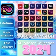 Lifetime Adobe Acrobat Pro DC 2024/2023/2022 , Lightro om Classic, Illustrator, Animate, Premiere Pro, Photoshop
