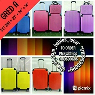 🅰3IN1🅰 HIGH QUALITY COLOURFULL PLAIN LUGGAGE RAYA 2017 1Y 2Y 3Y 4Y 5Y 6Y 7Y 8Y
