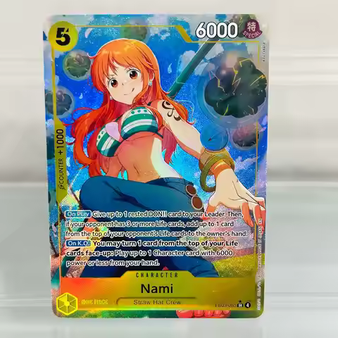 One Piece English EB03-053 SR Nami DIY Foil Texture Premium Anime Collection Card