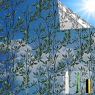 One Way Privacy Film, Window Tint for Home,Daytime Reflective, Anti UV Static Cling Sliding Door Cov