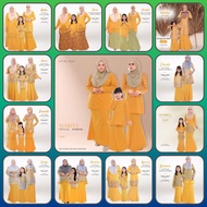 GOLD Baju Raya Sedondon Baju Sedondon Ibu dan Anak Baju Kurung Sedondon Plus Size Muslim Fashion