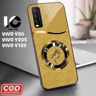 HP Softcase VIVO Y20hp VIVO Y20S V2029, V2029 Glossy Case Shiny Glass Casing Protective Mobile Phone