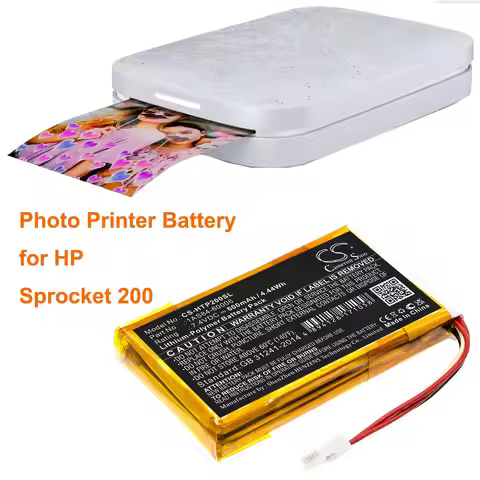 Cameron Sino 7.4V 600mAh CS-HTP200SL Photo Printer Battery 1AS84-60006 for HP Sprocket 200 +TOOL