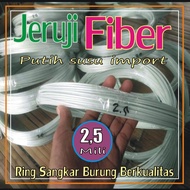 Fiber Jeruji Ring sangkar burung dan Layangan Naga 2,5 mili putih 1kg