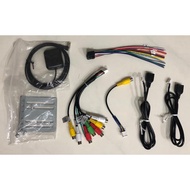 (SG Seller) Car Android Radio Player - Complete Set of Wire Cable / Amp Subwoofer RCA / GPS / USB / Brackets+Screws