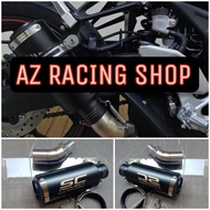 ท่อสลิปออน YAMAHA R3MT03 แสตนเลสเกรด 304 อย่างดีสวมปลายท่อแต่งขนาด 2 นิ้ว(51 มม.)+ปลายท่อเอสซีดำ 9.5