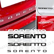 3D Car Styling SORENTO Letter Logo Emblem Rear Trunk Fender Side Sticker Badge Decals For Kia Sporta