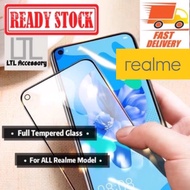 9H Full Tempered Glass Realme GT2pro/Neo3/9/9i/9pro/9pro+/8/8pro C11 C12 C15 C21y C25y C30 C35 Narzo