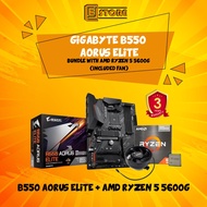 BUNDLE SET GIGABYTE B550 AORUS ELITE + AMD RYZEN 5 5600G