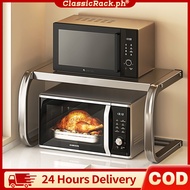 ️U-Shaped Kitchen Rack Microwave Oven Shelf Organizer 1 Tier Black Carbon Steel Rack