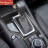 2014 2017  2018  MAZDA 3 Axela accessories Center Console Gear Panel decorate carbon fiber automotive interior trim stickers