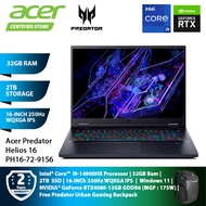 Acer Predator Helios 16 PH16-72-91S6 Gaming Laptop NH.QNZSM.001 Intel i9-14900HX 32GB Ram 2TB SSD Nvidia RTX 4080-12GB 16-INCH 250Hz WQXGA Ultra Slim Win 11