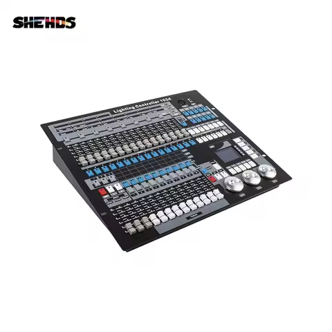 SHEHDS DMX512 1024 Console Stage Light Controller Dongle 1024 Channel With Flight Case Wedding DJ Di