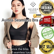 [ PRE ORDER ] AULORA SEAMLESS BRA BLACK⚫color with Kodenshi 100% ORIGINAL Aulora Seamless Bra baju dalam 无缝无痕无钢圈内衣胸罩