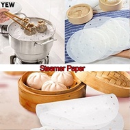 YEW 50pcs Dim Sum Paper Restaurant Round Cookware Cooking Tools