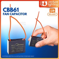 CBB61 Fan Capacitor Condenser 450VAC 50/60Hz 1.25uf 1.5uf 1.8uf, 2uf ,2.5uf,3uf 3.5uf 4uf, 5uf, 6uf,