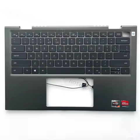 A+ New For Dell Inspiron 14 5410 7415 2-in-1 Palmrest Keyboard Green 0VJ2PX VJ2PX