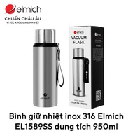 Elmich EL1589SS 316 stainless steel thermos bottle, capacity 950ml Water Bottle Thermal Flask
