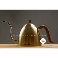 Brewista Artisan Gooseneck Kettle With Wood Handle 1L