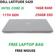 DELL LATITUDE 5420 / INTEL CORE i5 / 11TH GEN / 16GB RAM / 256GB SSD / INTEL Xe GRAPHIC / WIN 11 PRO