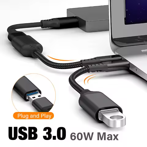OTG Adapte Cable Short 20cm USB Type C to USB 3.0 A Female OTG Data Cord Adapter for Xiaomi Samsung 