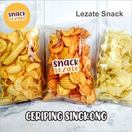 Ceriping Singkong Pedas 500gr Murah Criping Singkong Balado / Kripik Singkong Pedas Balado Daun Jeru
