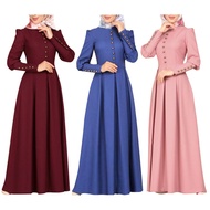 abaya retro slim fit Dresses Muslim Maxi Dress Muslimah robe women baju dress