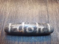 稀有老料純手工白毫滿硃砂沁瑪瑙蓮師法帽天珠 48mm