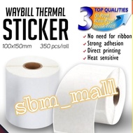 WAYBILL THERMAL STICKER 100x150mm A6 350pcs.