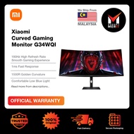 Xiaomi Curved Gaming Monitor G34WQi | 3 Years Warranty | 21:9 Ultra Wide Screen | 3440×1440 Resoluti