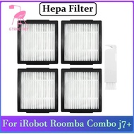 4PCS Hepa Filters Replacement for IRobot Roomba Combo J7+ Robotic Vacuum Cleaner Accessories Washable Filters