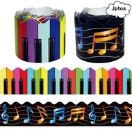 JPTOS 1Roll Border Paper, Music Piano 7.5cm 10Meter Chalkboard Board Border,  Paper DIY Decorative S