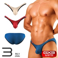 Quần Lót Tam Giác Cạp Thấp Gợi Cảm Cho Nam GOTTZU GX3 Ultra Deep V-Neck Bikini Với Túi Lồi 3 Chiếc Q
