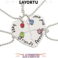 LAYORTU 4 Bff Fashion Creative Love Necklace Necklace