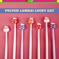 LAMBAI LUCKY CAT INK PEN biru | LUCKY CAT SHAKE PEN | BLACK INK CAT LAMBAI PEN | CAT SHAKE PEN | CAT