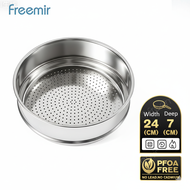 OFFICIAL freemir Kukusan Stainless Steel 24cm Food Grade 304 | Bening Tahan Lama Anti Karat