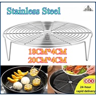 304 Stainless Steel Steamer Rack Tray Pot Steaming Stand Multifunction Cookware 18/20cm