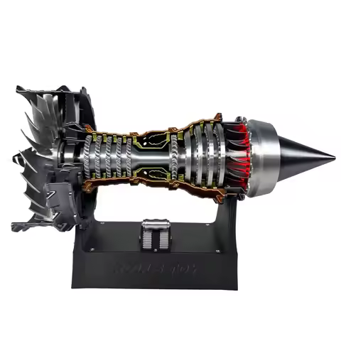 A380Trent 900 Engine 1/16 Turbofan Blade Aircraft Engine Electric Model Ornament Gift Finished Produ