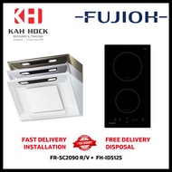 FUJIOH FR-SC2090 R/V 900MM INCLINED DESIGN COOKER HOOD + FH-ID5125 INDUCTION HOB BUNDLE