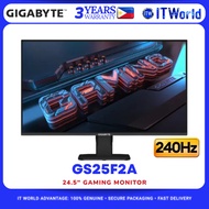 GIGABYTE GS25F2A 24.5" 1920 × 1080 IPS FHD 240Hz Gaming Monitor for Desktop GP-GS25F2A-TW itw